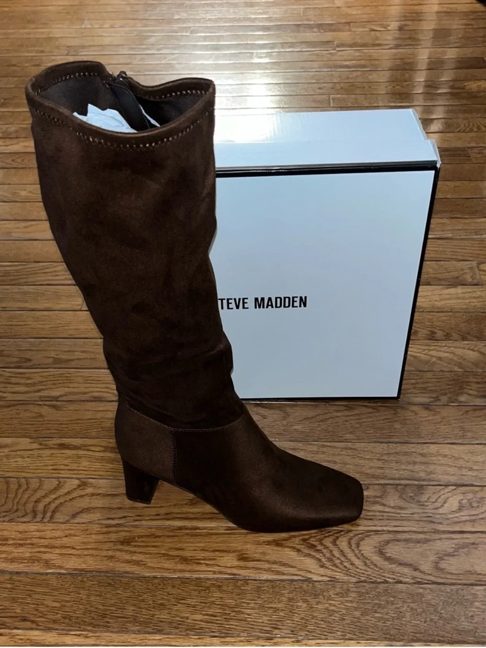 Steve Madden Hunny Knee High Boots Brown Women’s Size 6.5 Regular Calf